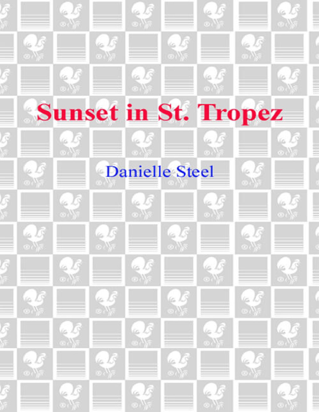 Cover of Sunset in St. Tropez