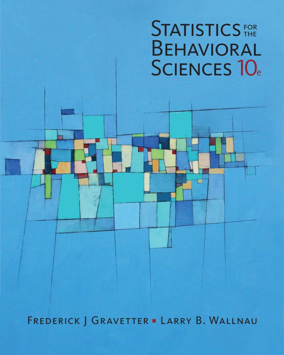 Cover of Statistics for the Behavioral Sciences, 10th Edition