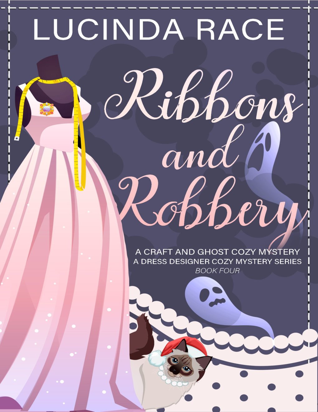 Cover of Ribbons & Robbery: A Craft and Ghost Cozy Mystery