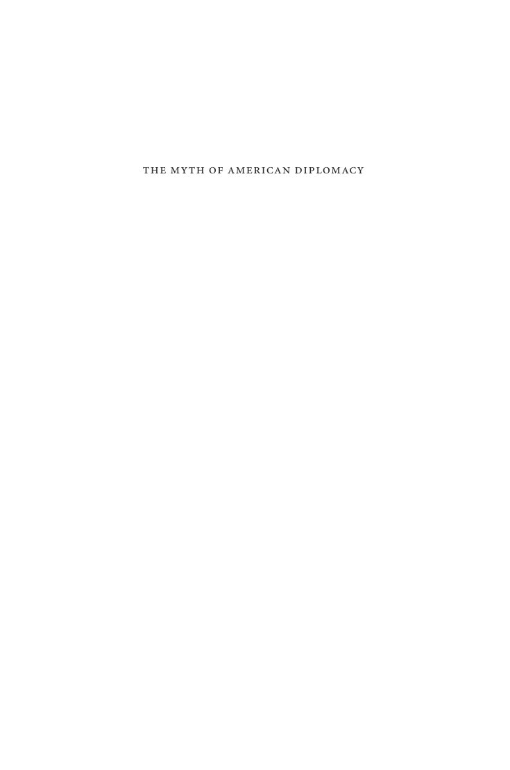 Cover of the myth of american diplomacy
