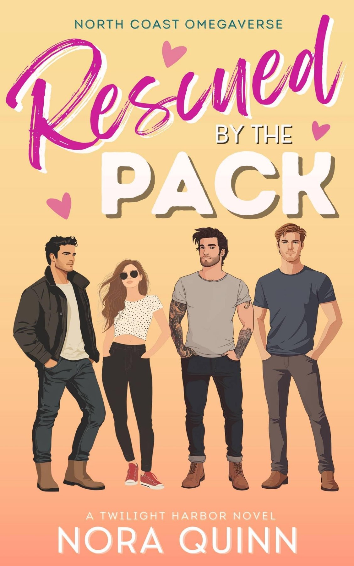 Cover of Rescued by the Pack- A Steamy Small Town Why Choose Romance (2025)