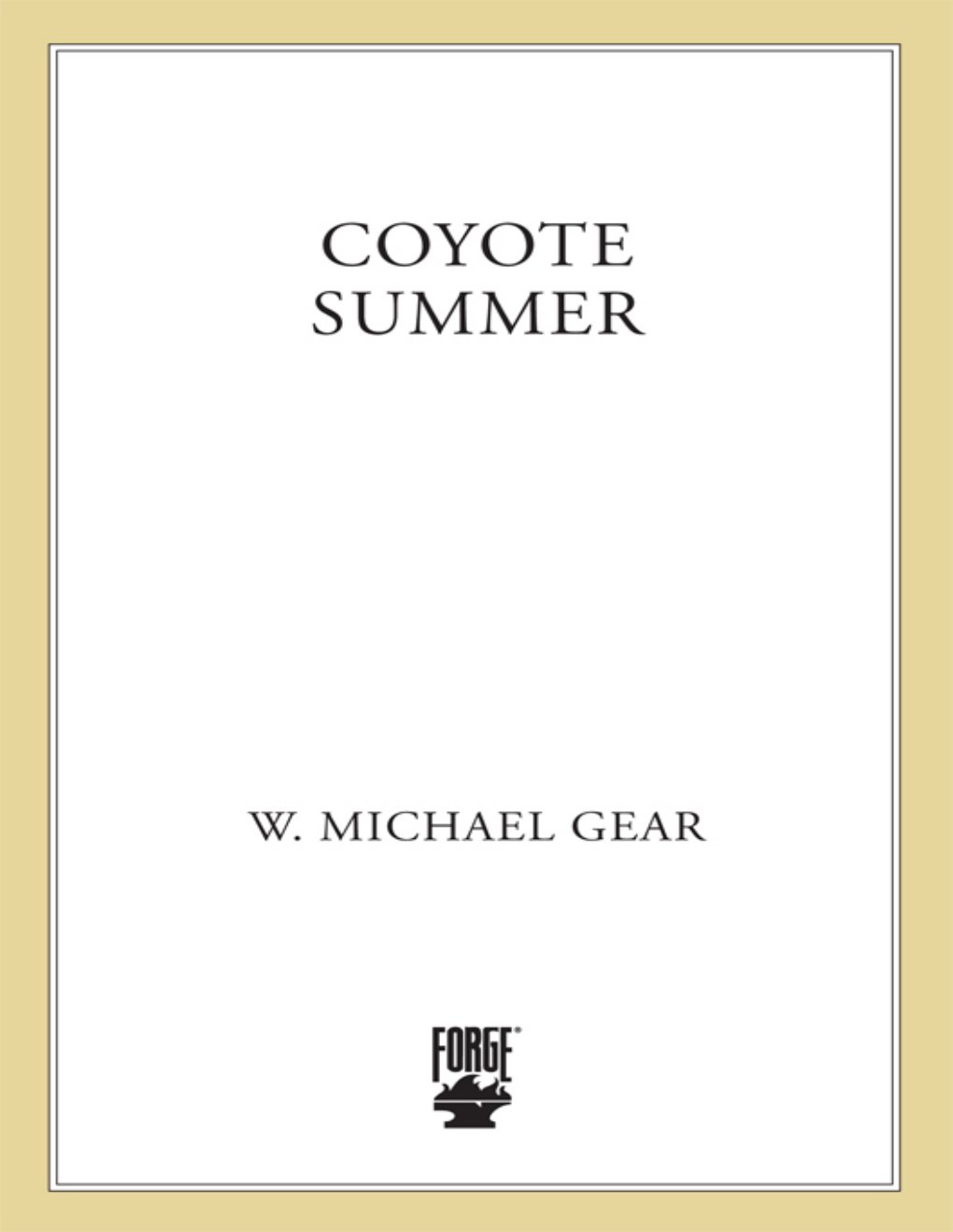 Cover of Coyote Summer