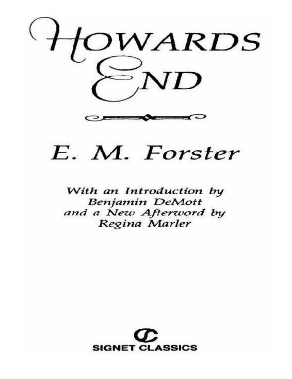 Cover of Howards End