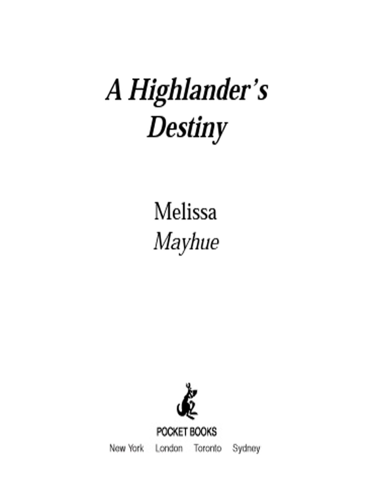 Cover of A Highlander’s Destiny (1949)