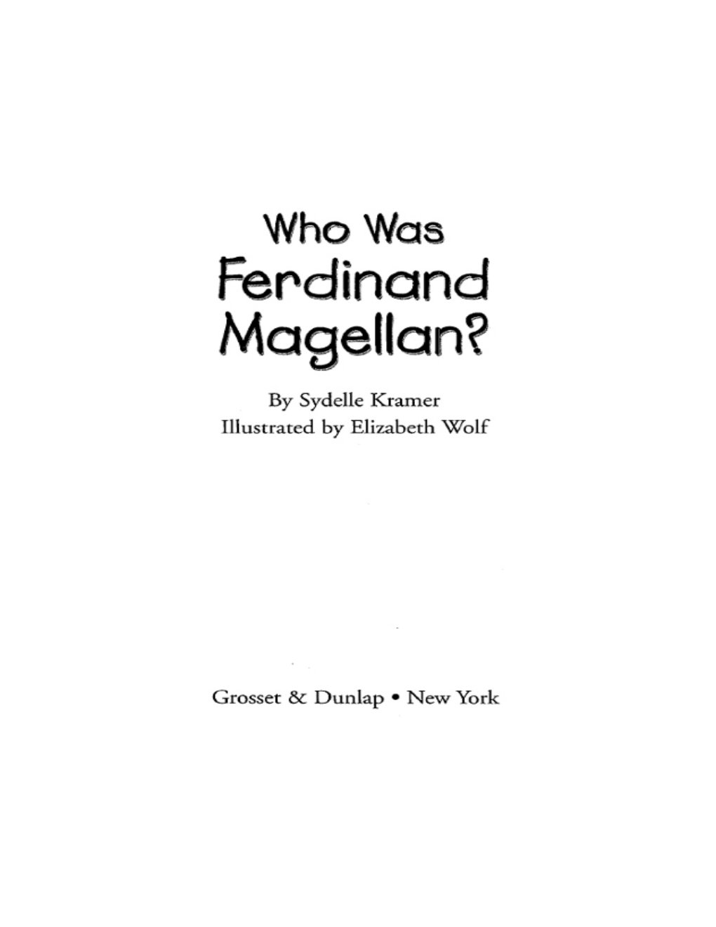 Cover of Who Was Ferdinand Magellan (1480)