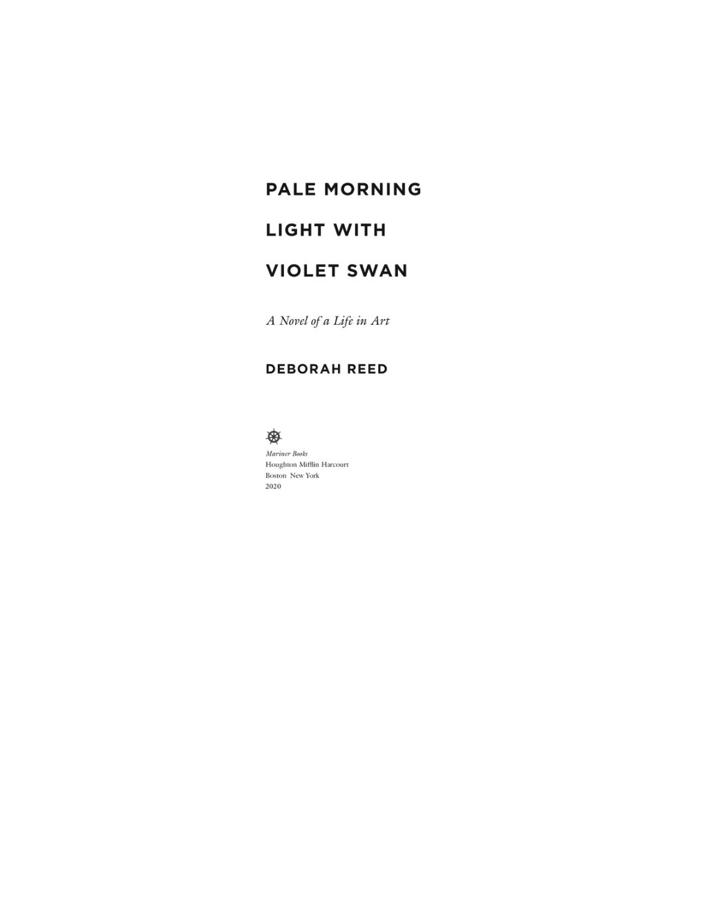 Cover of Pale Morning Light with Violet Swan