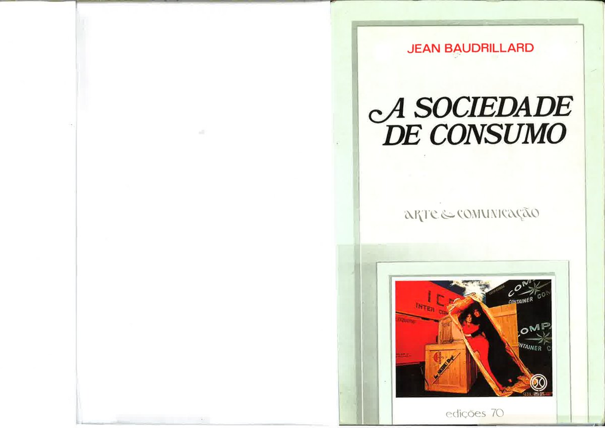 Cover of A sociedade do consumo Portuguese Edition
