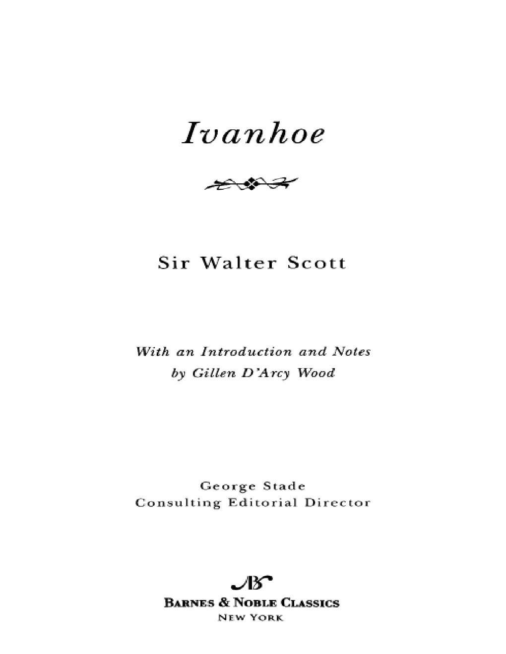 Cover of Ivanhoe (Barnes & Noble Classics Series)