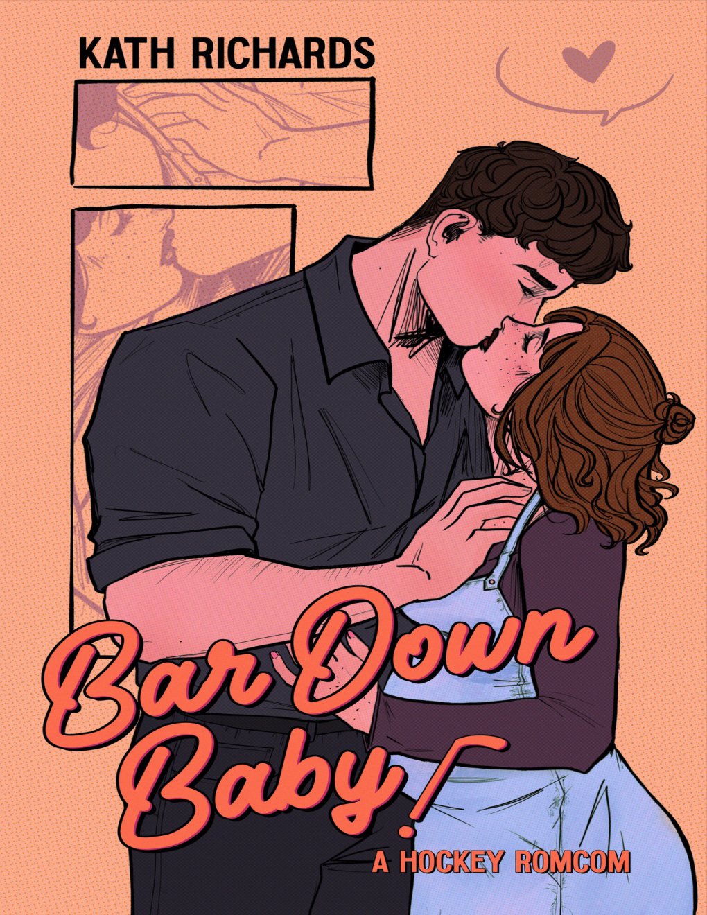 Cover of Bar Down Baby!- A Surprise Baby Hockey Rom-Com (2015)