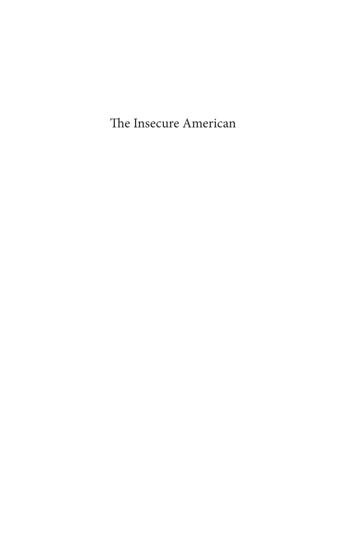 Cover of The Insecure American