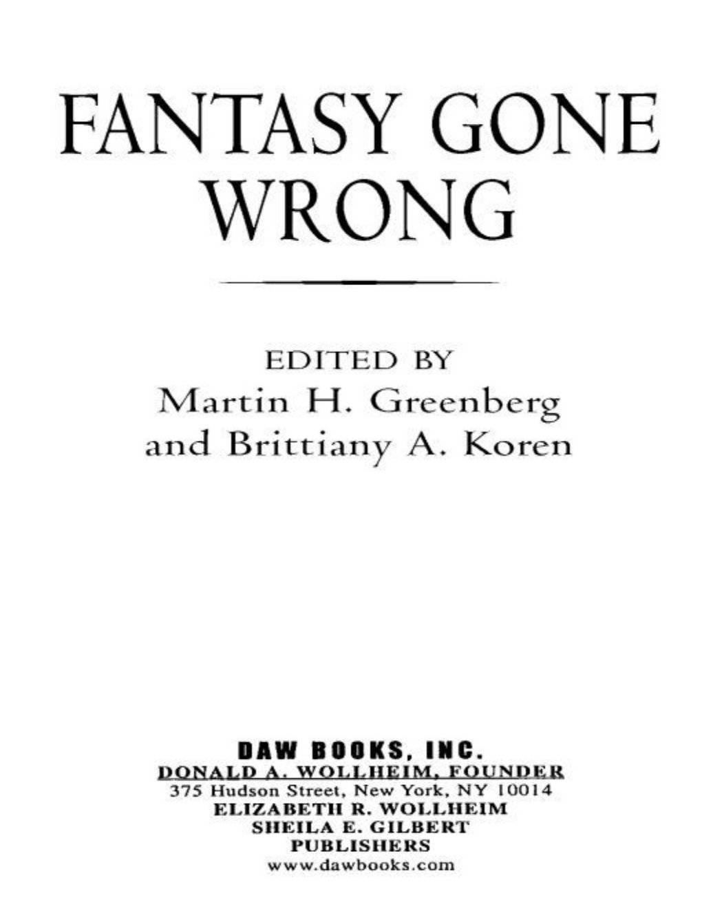 Cover of Fantasy Gone Wrong