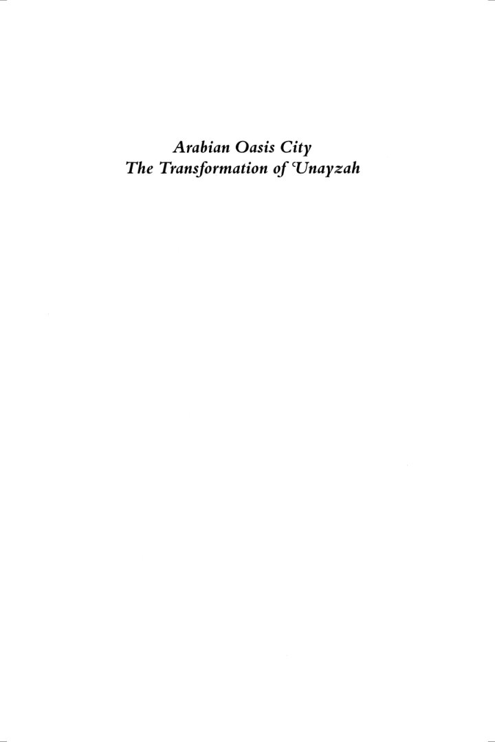 Cover of Arabian Oasis City