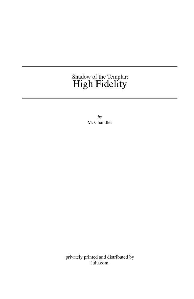 Cover of Shadow of the Templar (2008)