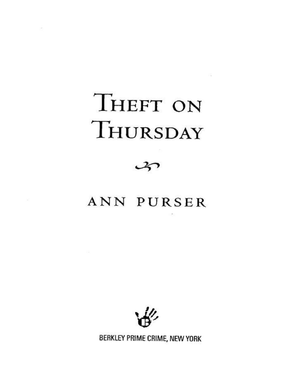 Cover of Theft on Thursday