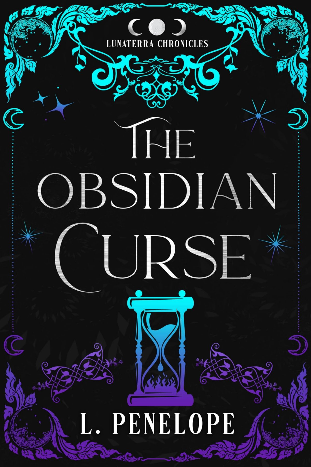 Cover of The Obsidian Curse: a Forbidden Romance Romantasy: The Lunaterra Chronicles