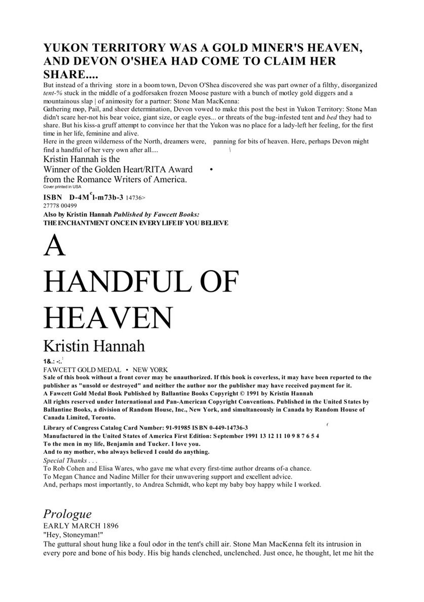 Cover of A Handful Of Heaven (1896)