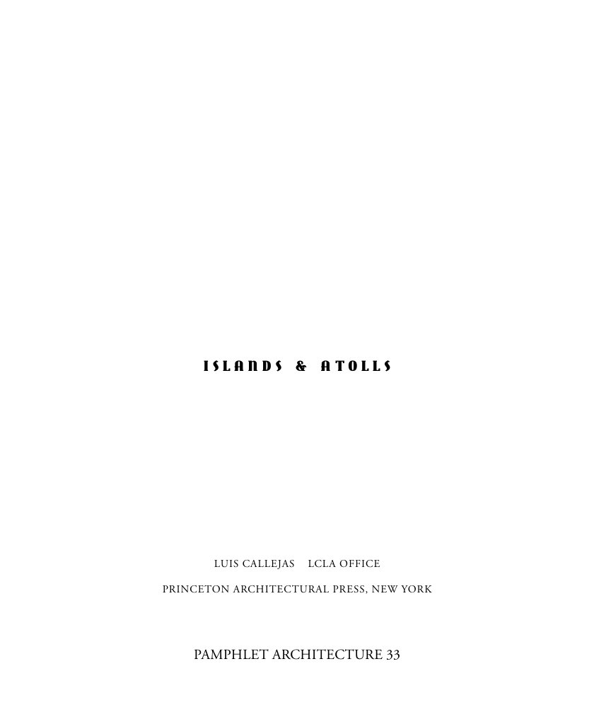 Cover of Islands and Atolls