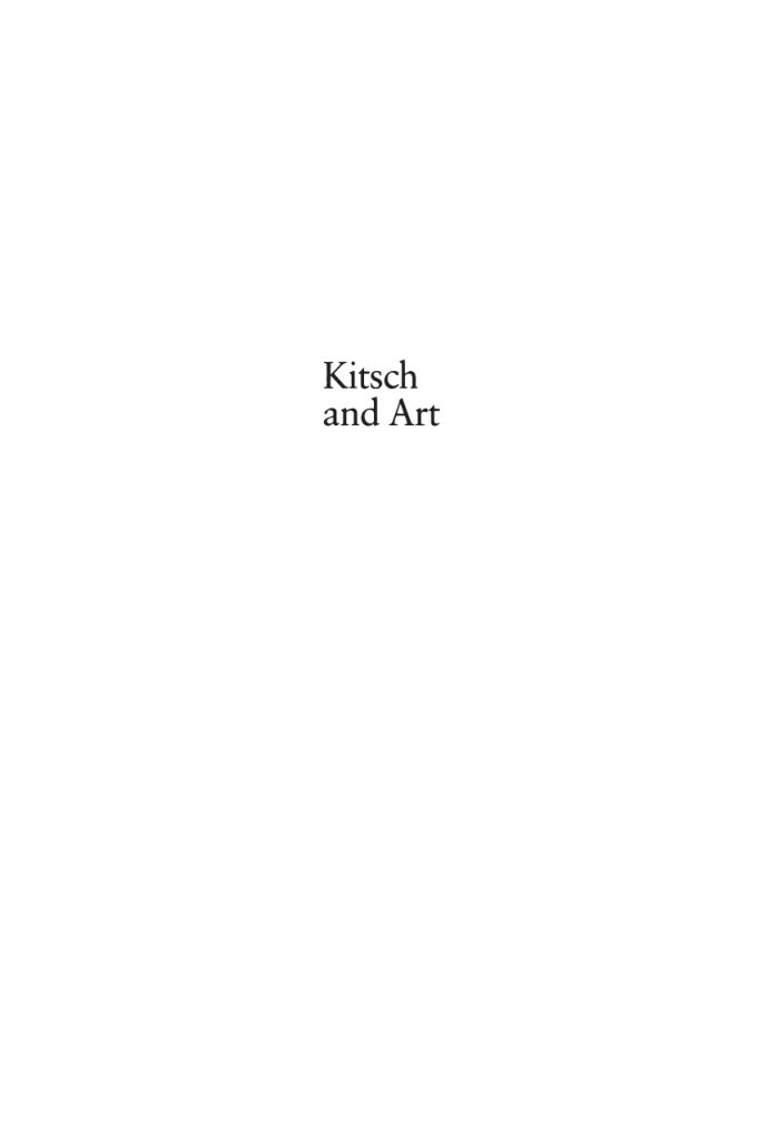 Cover of Kitsch