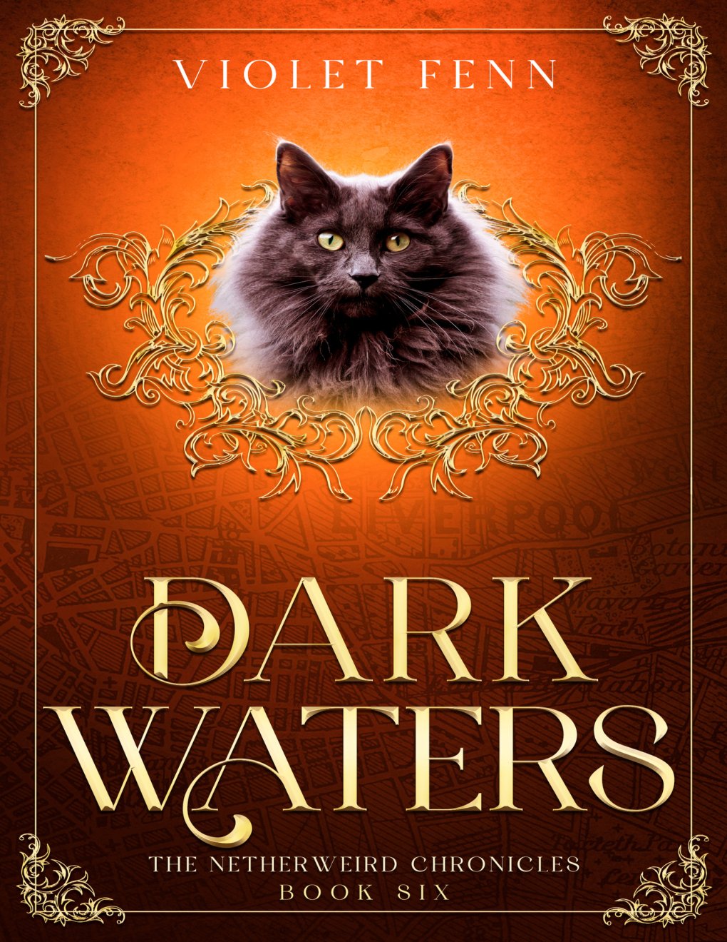 Cover of Dark Waters: The Netherweird Chronicles, Book Six - paranormal urban fantasy, where history and mythology collide