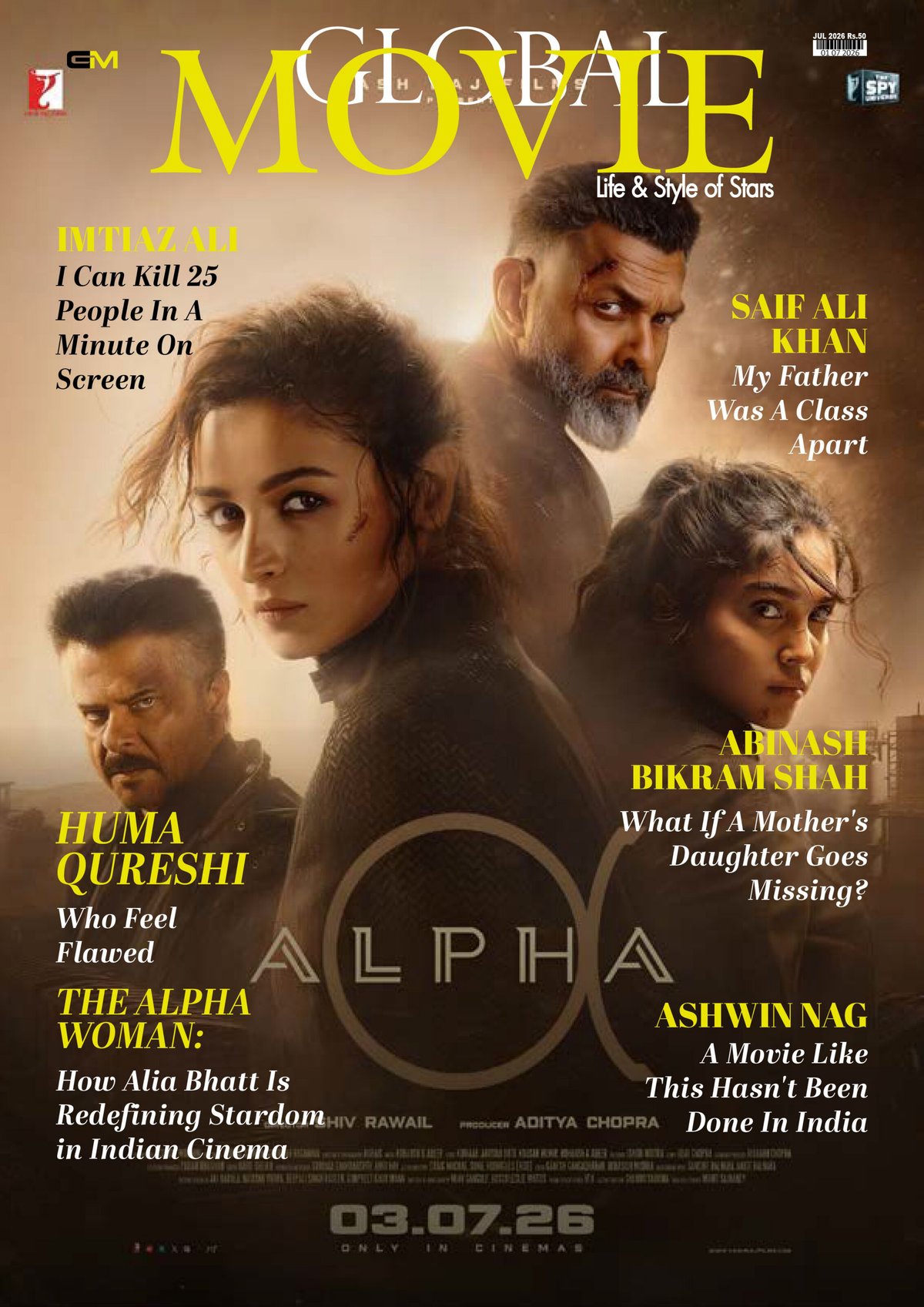 Cover of Global Movie Magazine July 2026