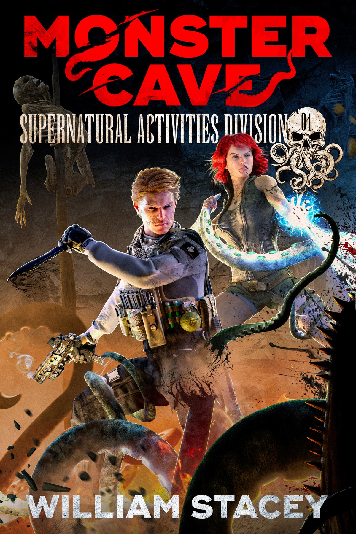 Cover of Monster Cave (The Supernatural Activities Division Book 1)
