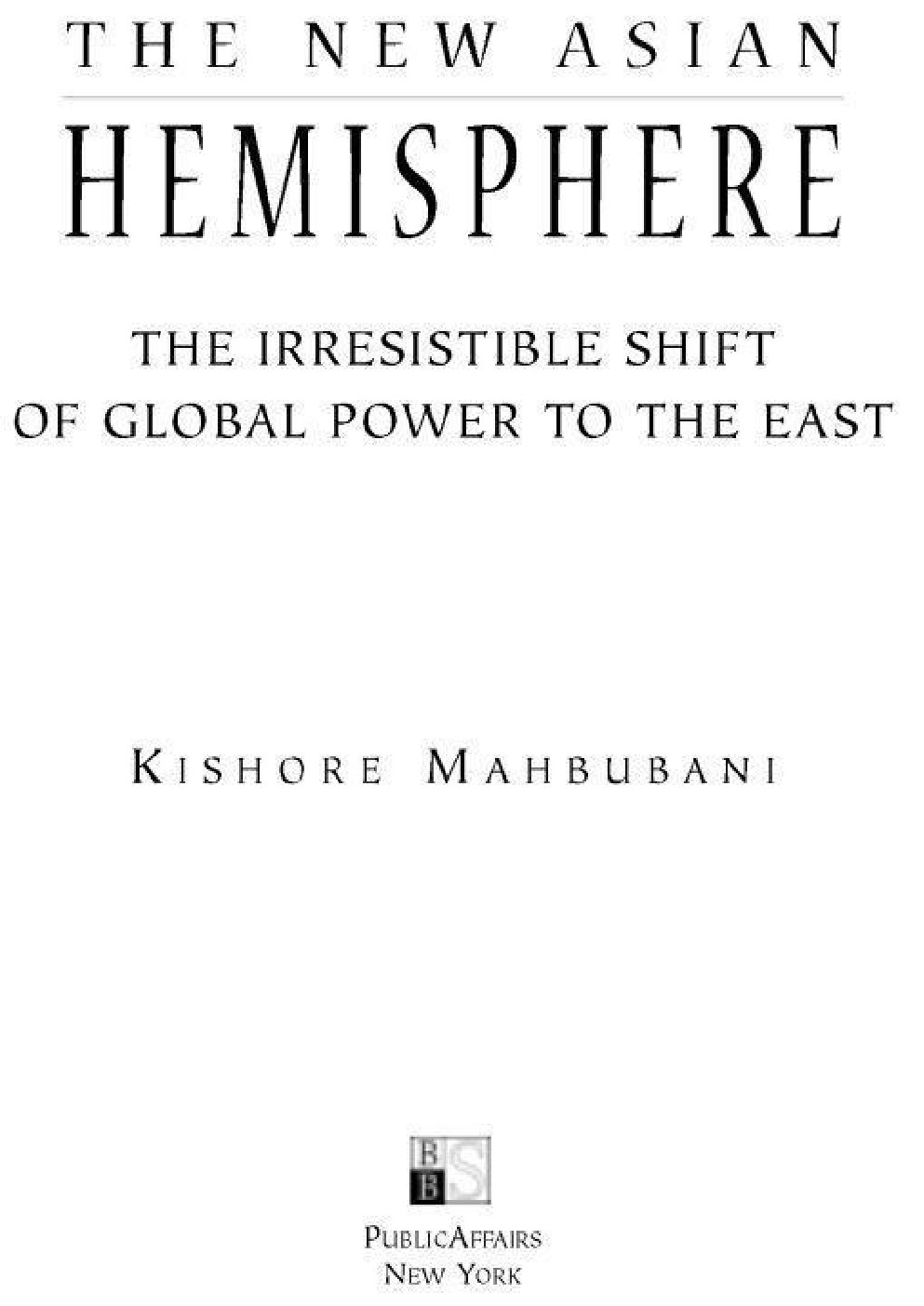Cover of The New Asian Hemisphere