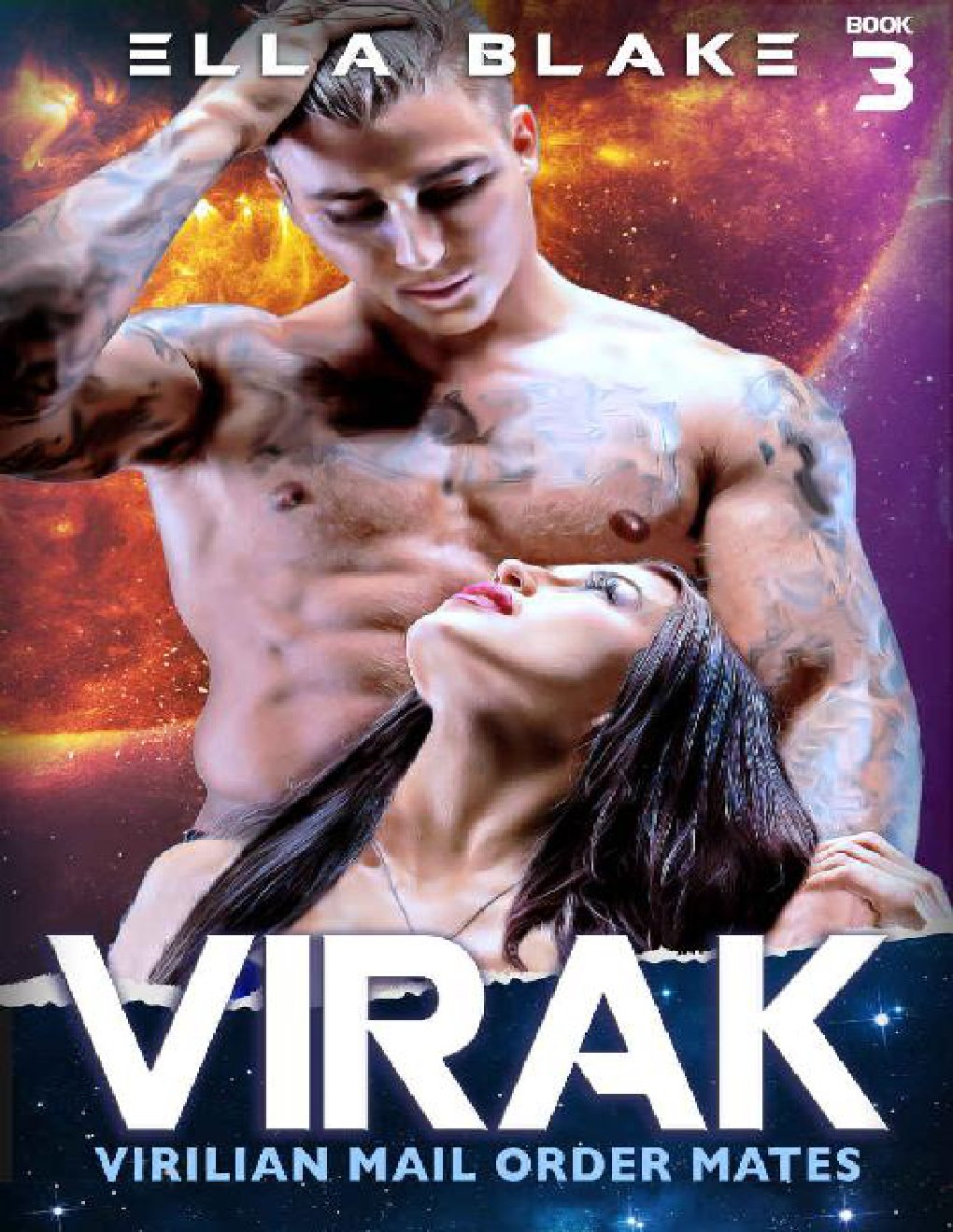 Cover of VIRAK: Virilian Mail Order Mates: A sci-fi alien romance