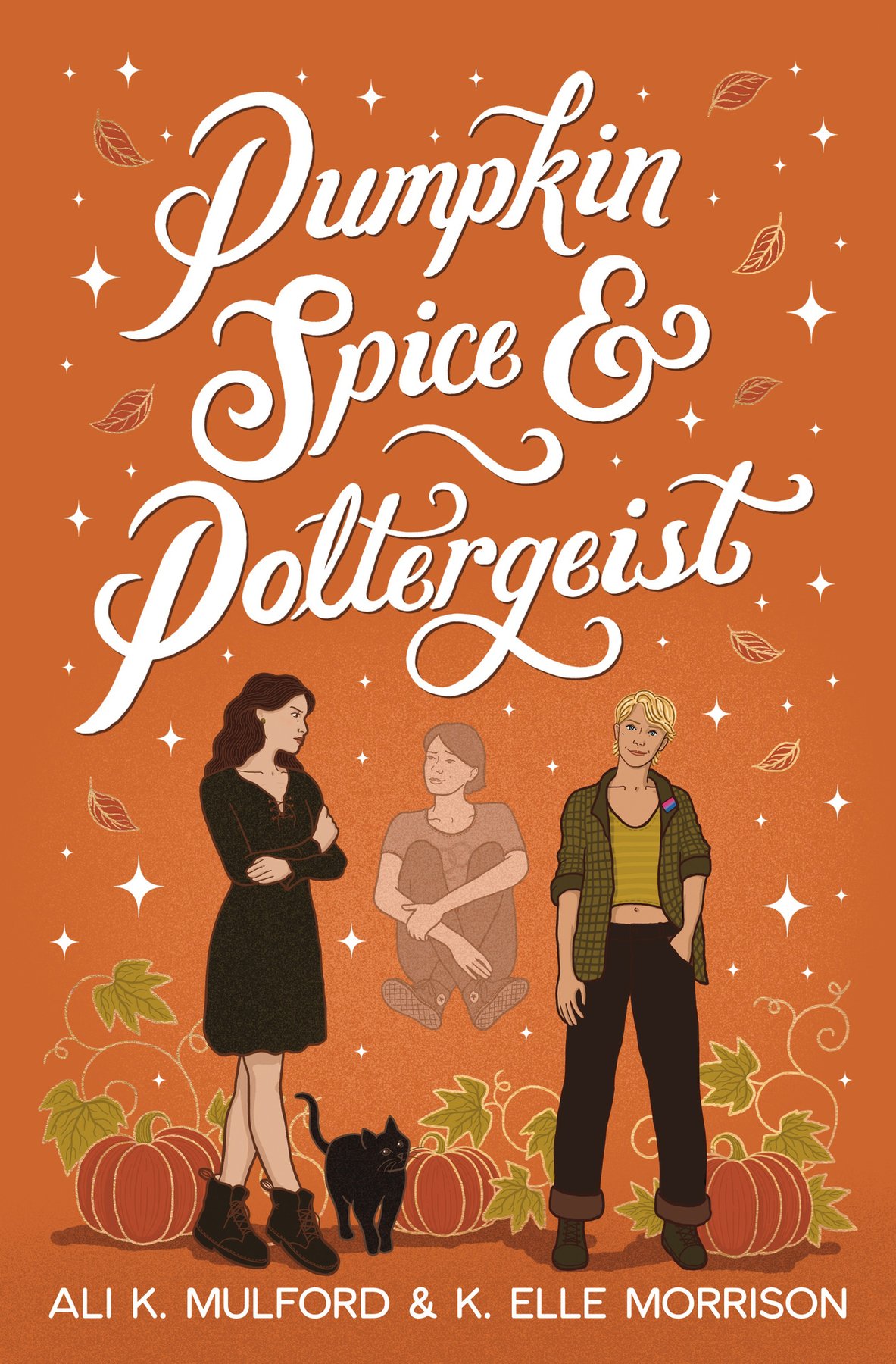 Cover of Pumpkin Spice & Poltergeist- A cozy sapphic paranormal rom-com (Maple Ho