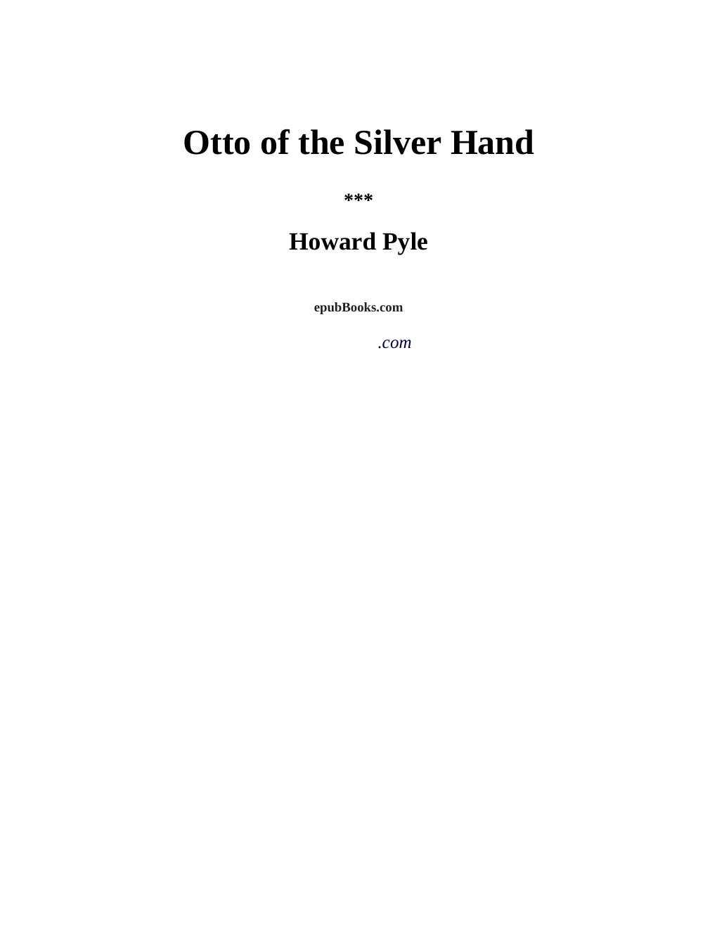 Cover of Otto of the Silver Hand