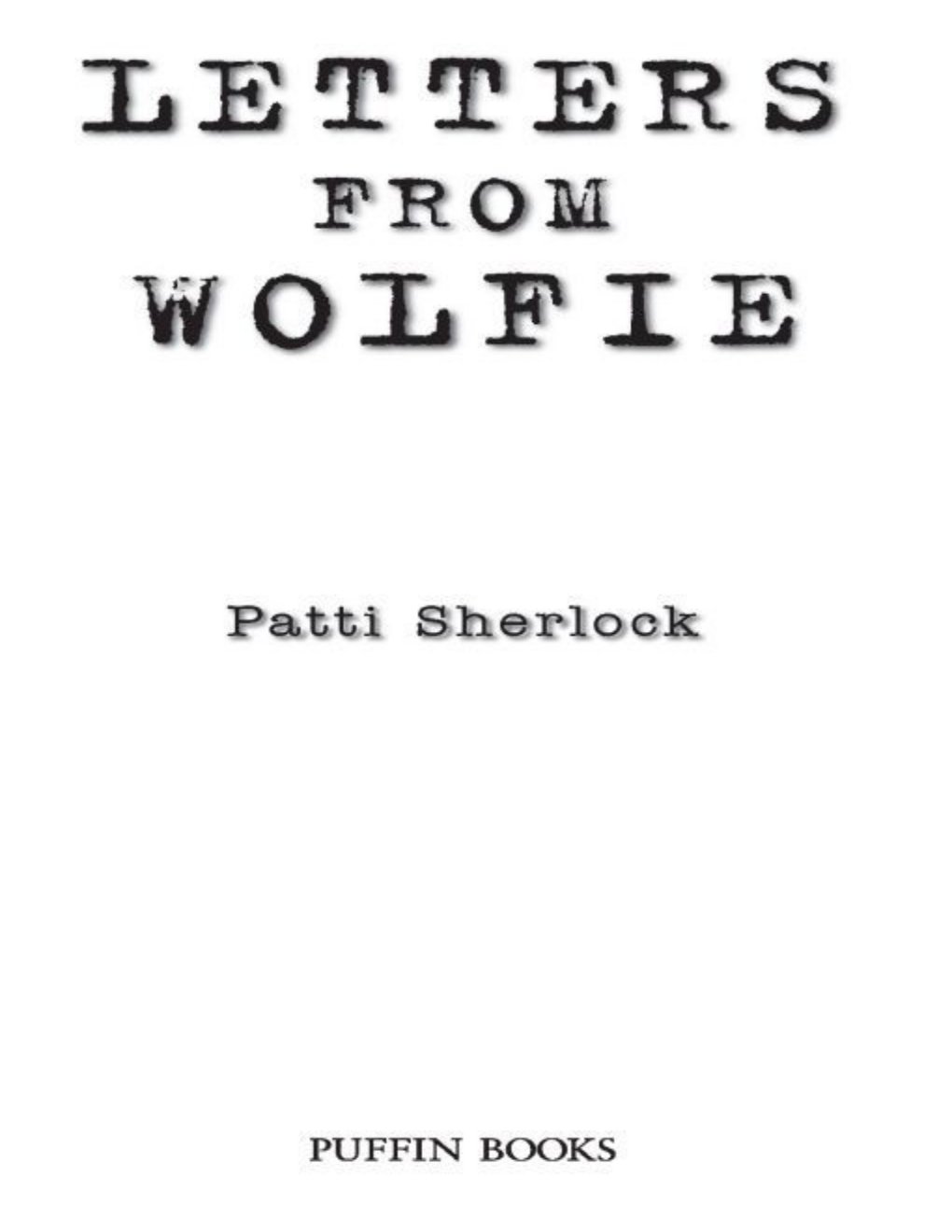 Cover of Letters From Wolfie