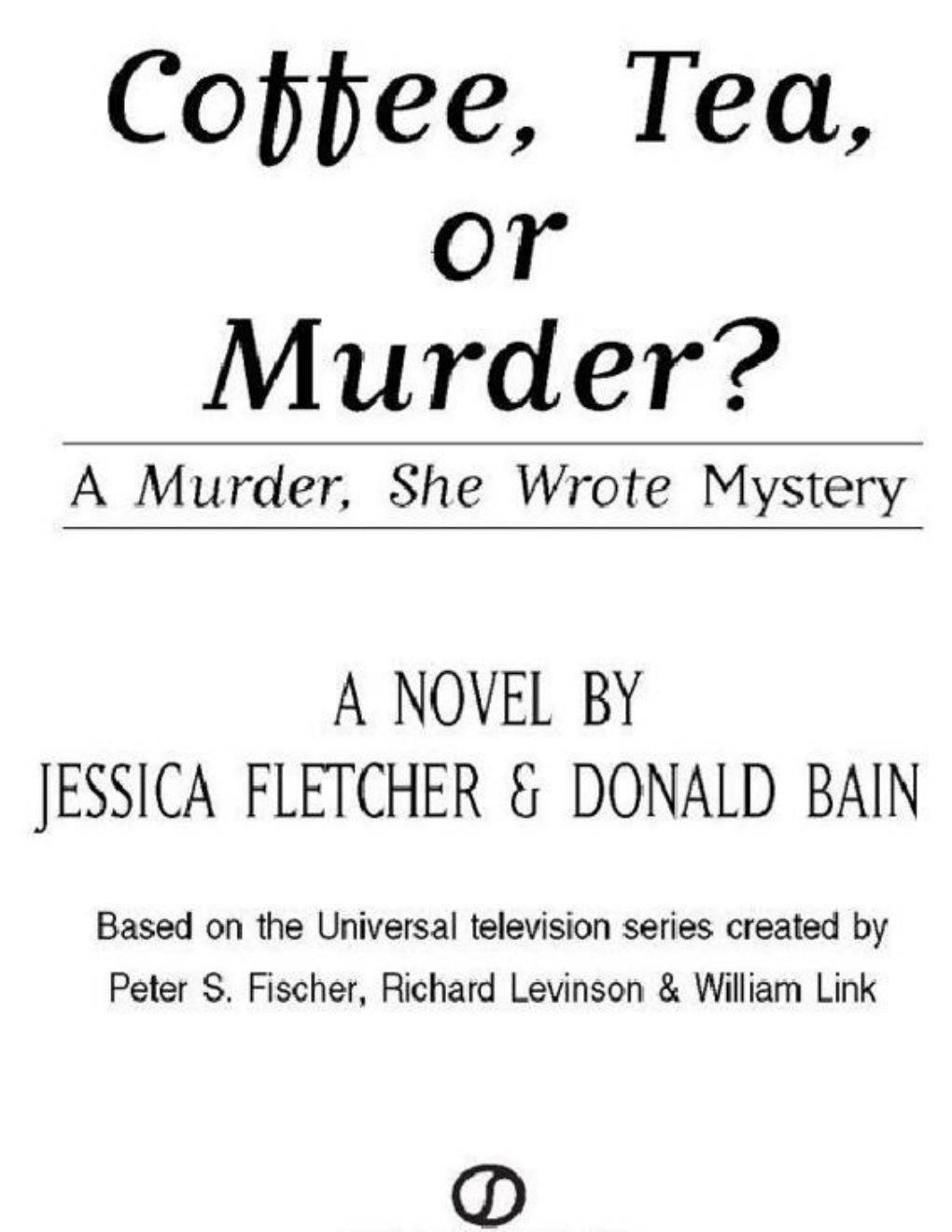 Cover of Coffee, Tea, or Murder