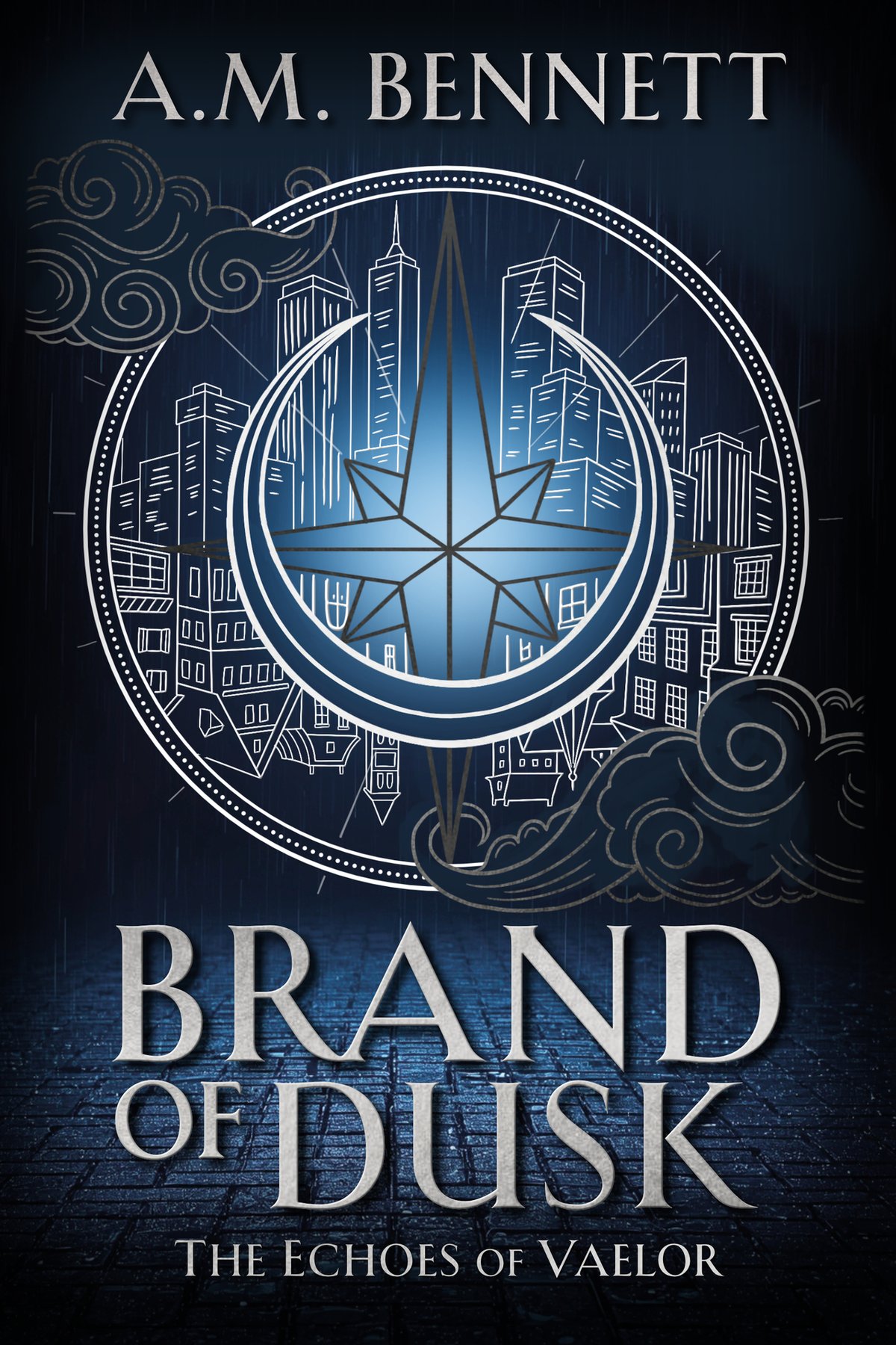 Cover of Brand of Dusk: A Gritty Urban Romantasy (The Echoes of Vaelor Book 1)