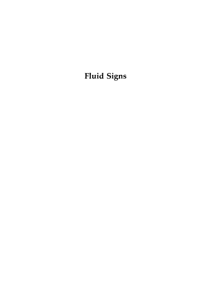 Cover of Fluid Signs