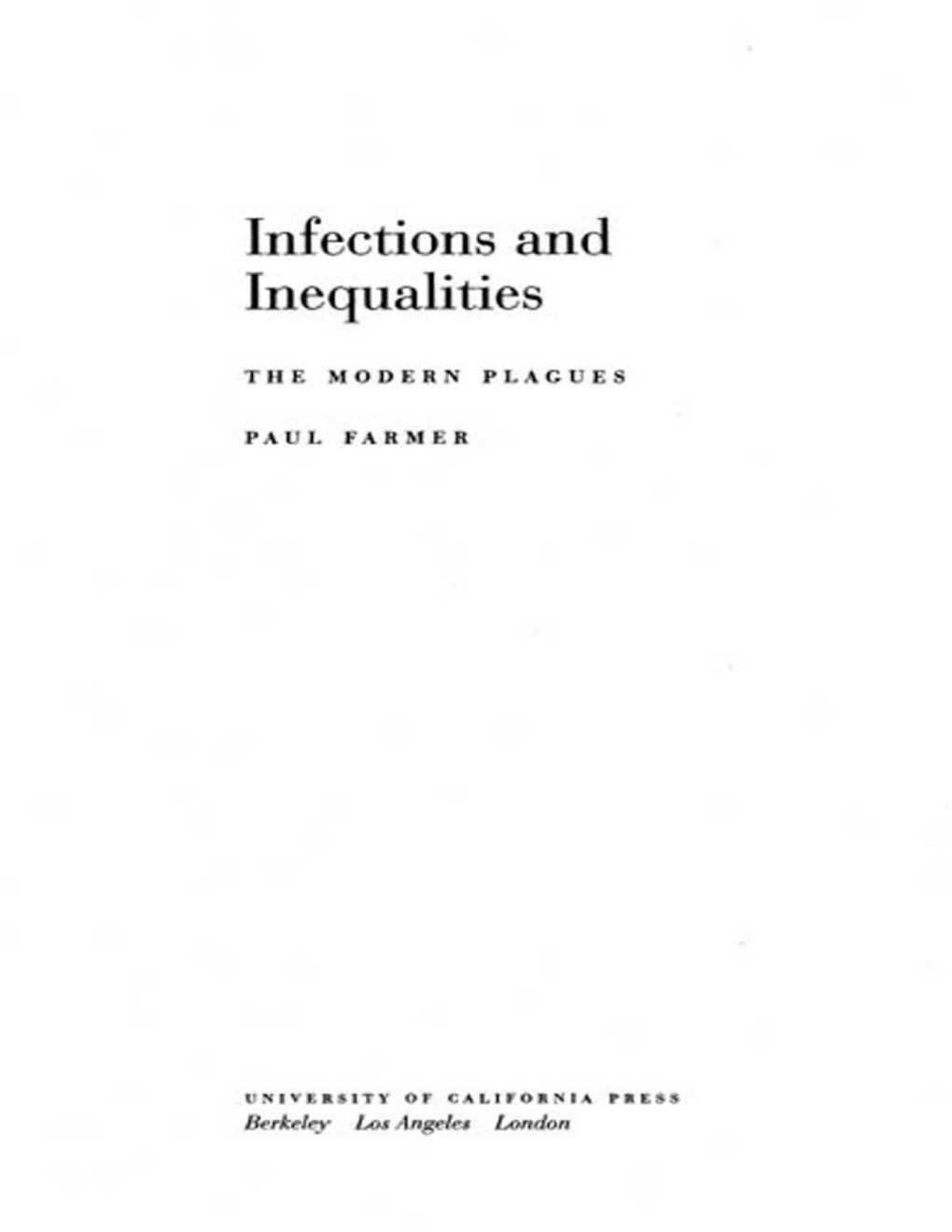 Cover of Infections and Inequalities